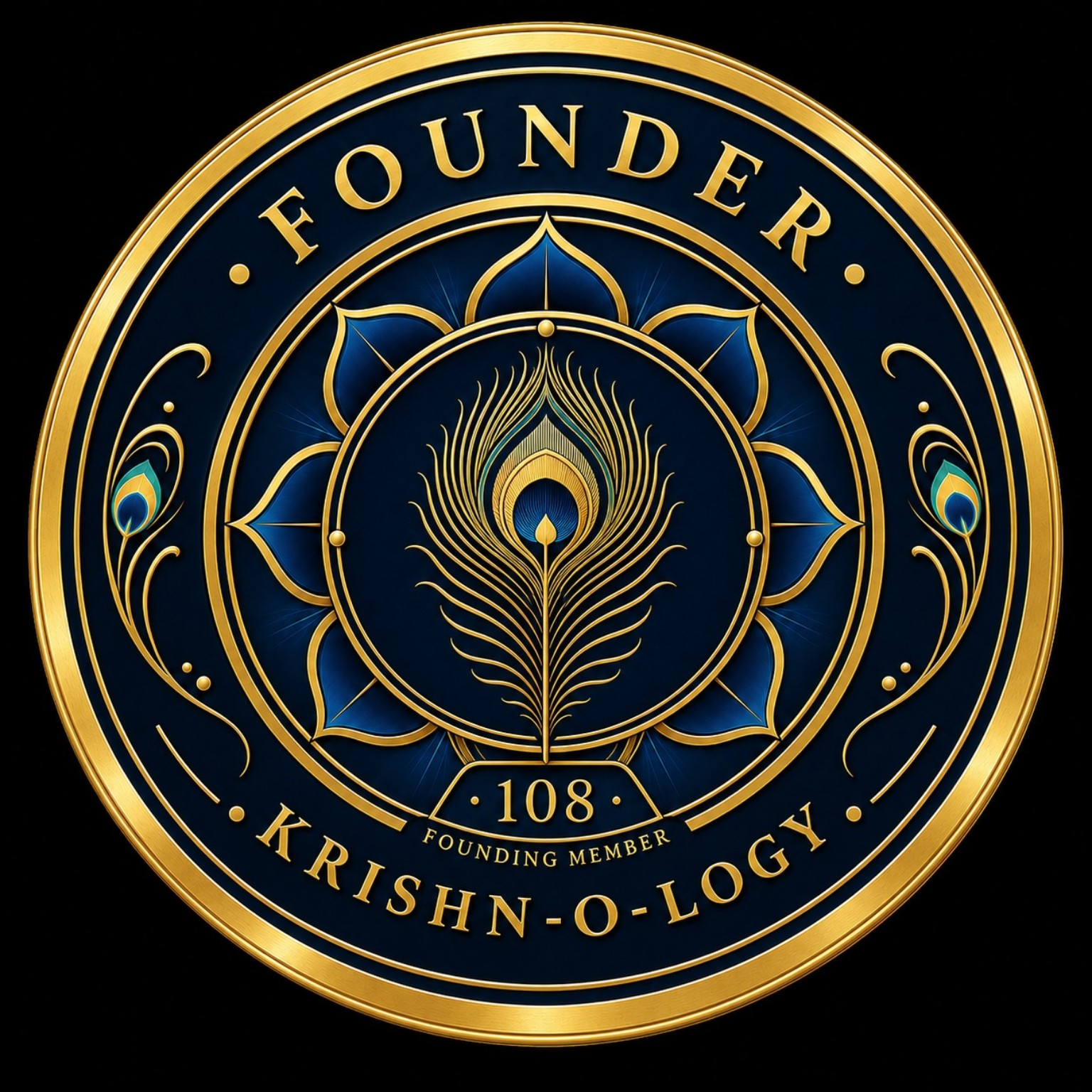 KRISHN-O-LOGY Founding 108 Founder seal